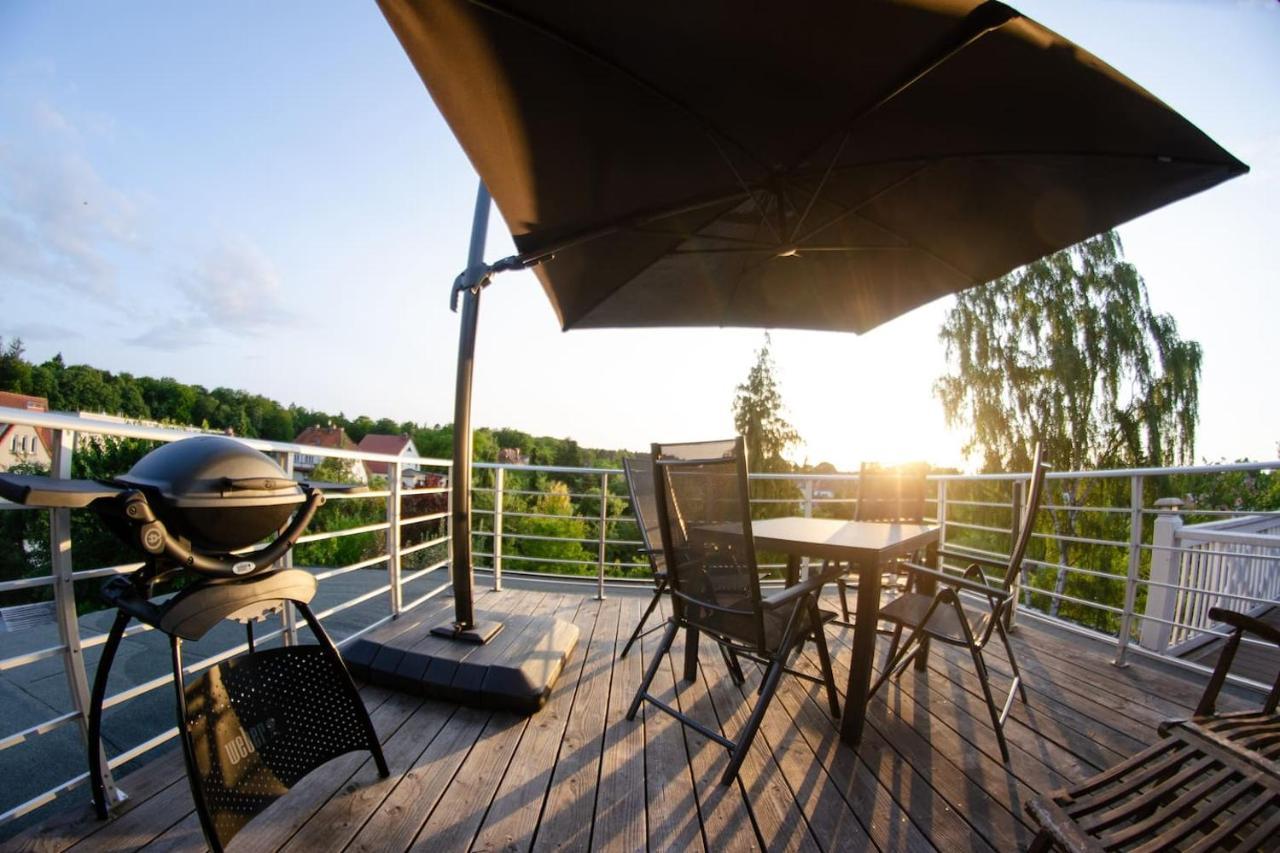 Weitblick-Loft Mit Terrasse Apartment Rostock Luaran gambar